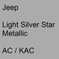 Preview: Jeep, Light Silver Star Metallic, AC / KAC.